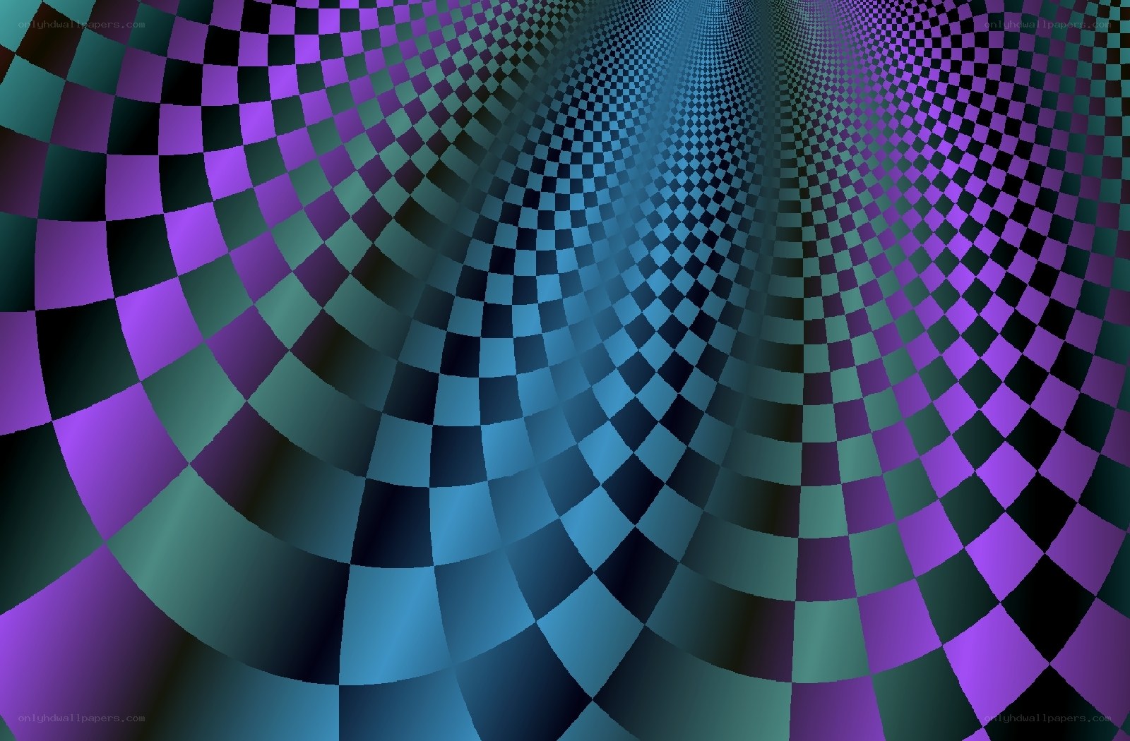 checkerboard tunnel illusion
