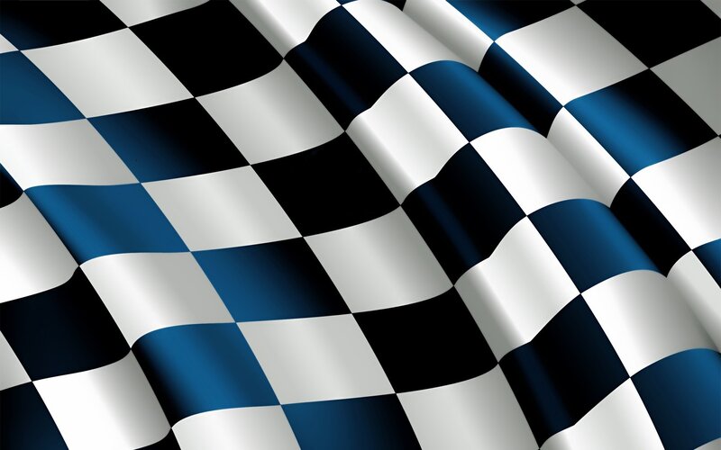 Checkered Flag — Black, Dynamic