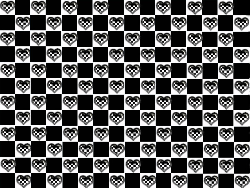 Checkered Heart Pattern