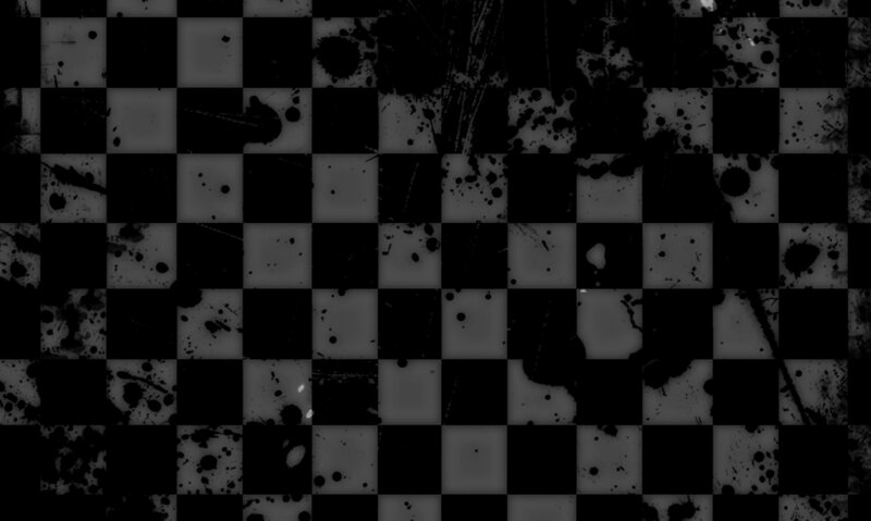 Checkered Pattern with Splatters