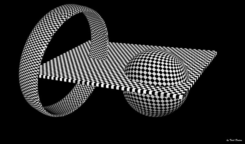 Checkered Sphere and Ring