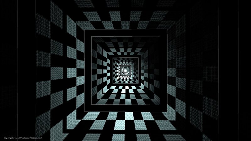 Checkered Tunnel — Black