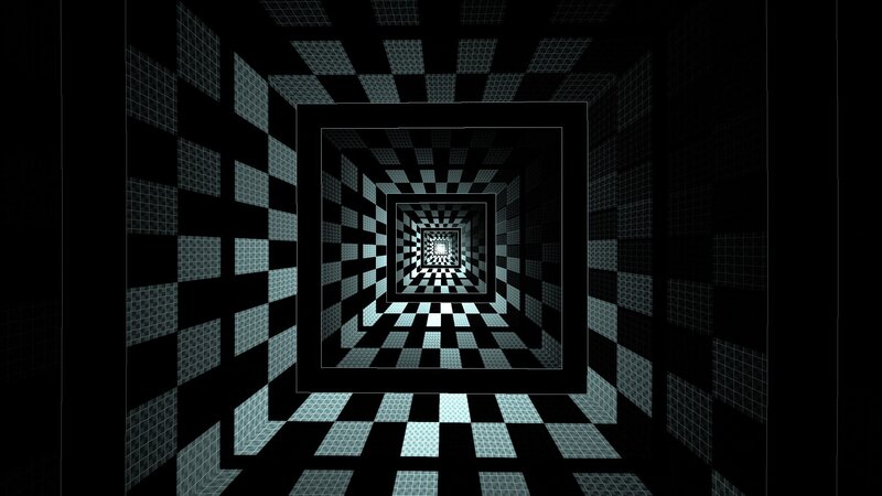 Checkered Tunnel Perspective