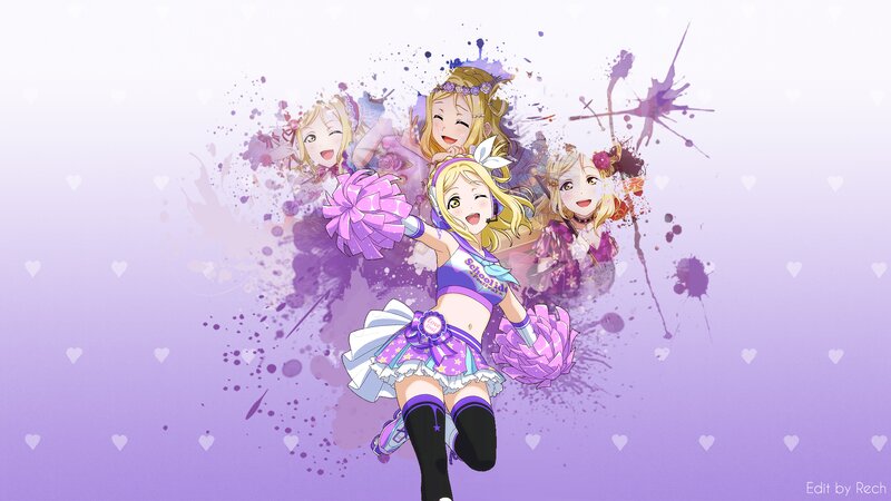 Cheerleader Anime Characters — Purple