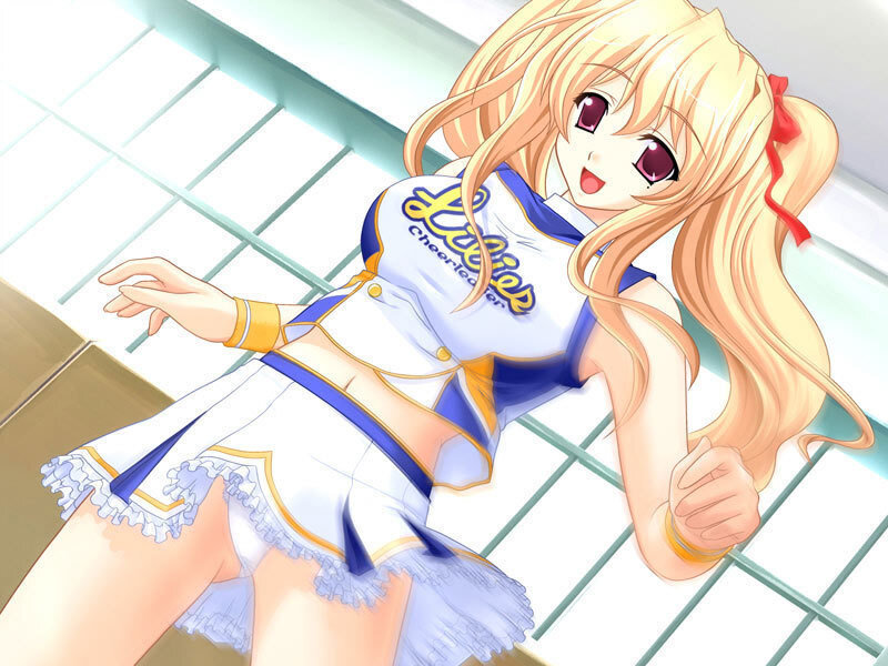 cheerleader anime girl