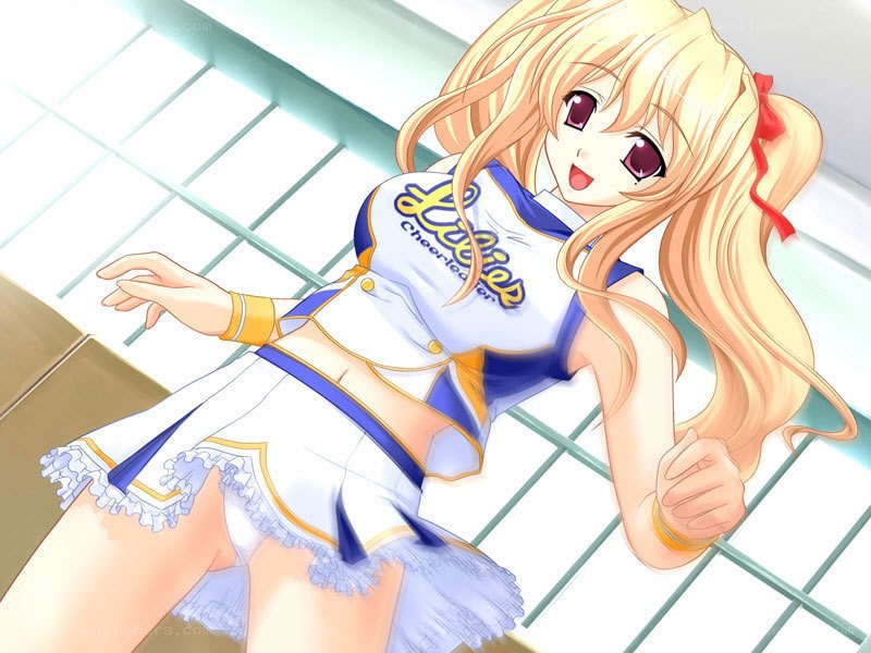 cheerleader anime girl