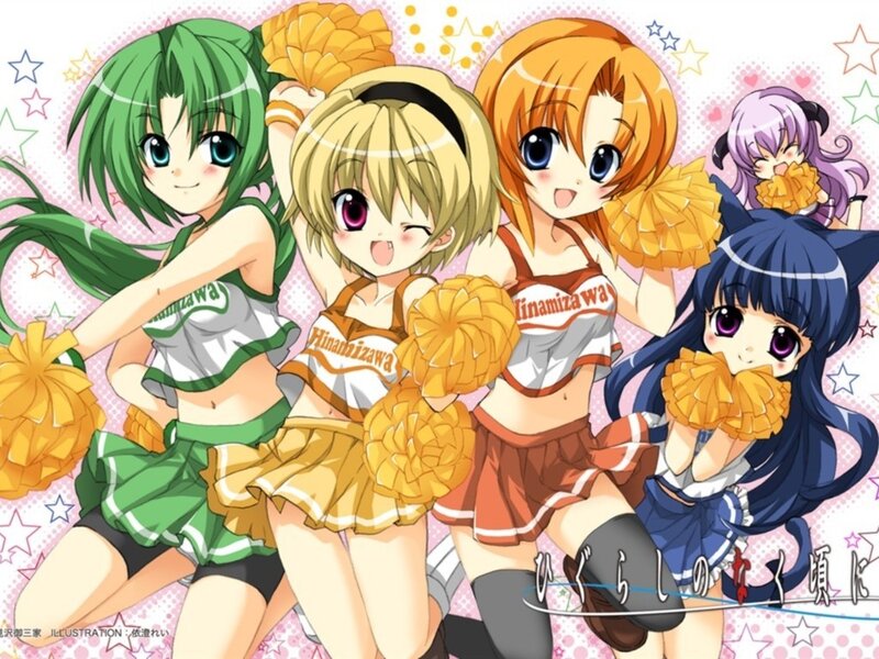 cheerleader anime girls