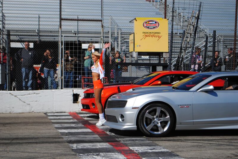 Cheerleader at Race Track