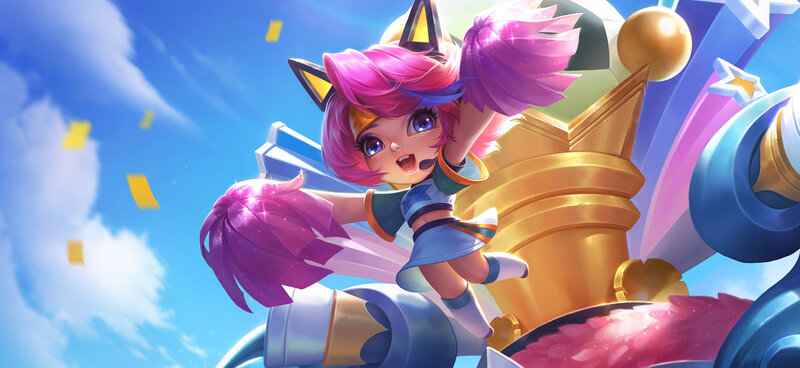 Cheerleader Character — Pink, Celebratory