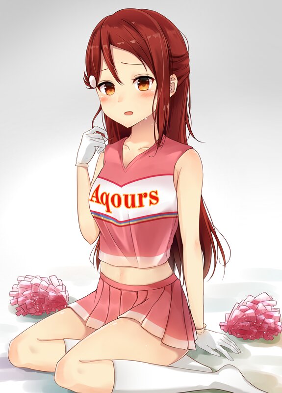 Cheerleader Girl — Red, Calm