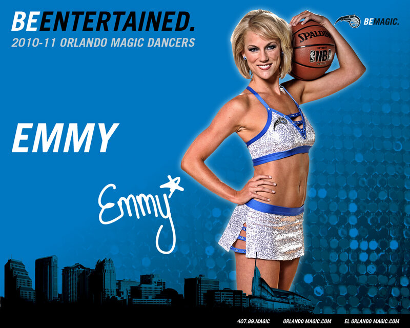 Cheerleader Holding Basketball — Blue, Confident