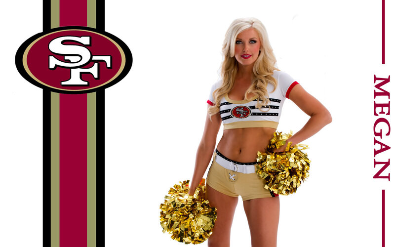 Cheerleader Holding Pom-poms — White