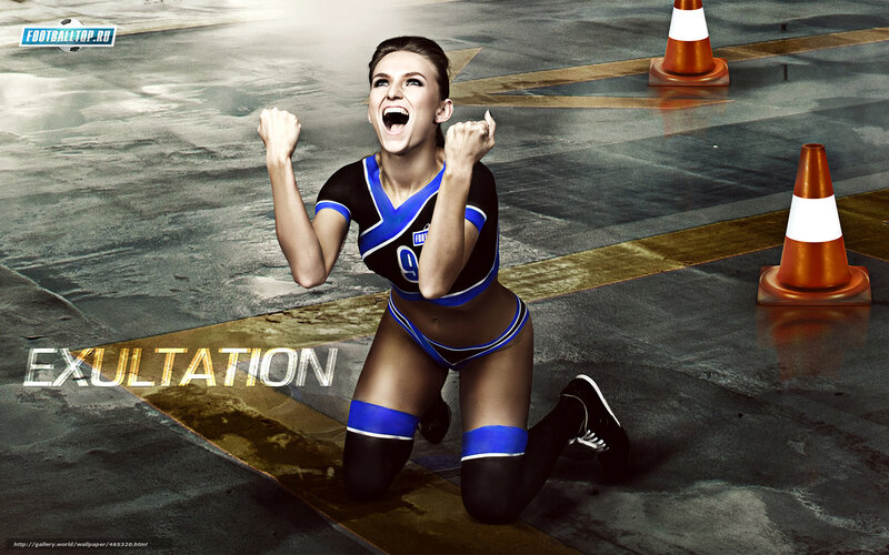 Cheerleader Kneeling