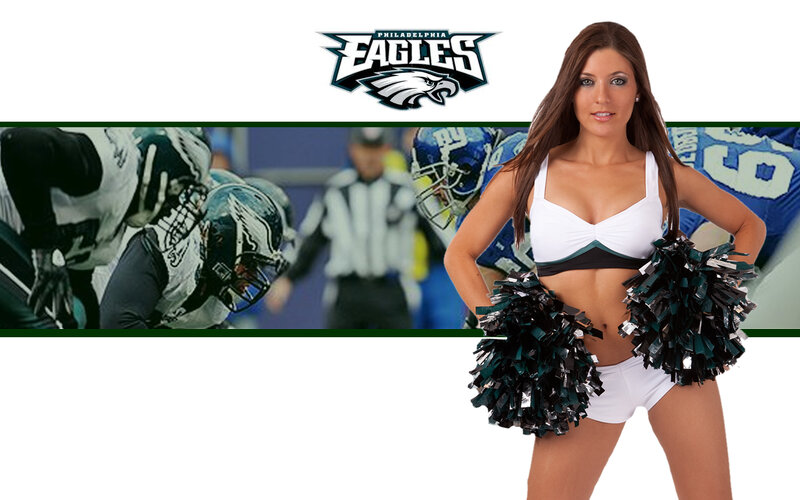 Cheerleader with Pom-poms — White, Confident, Photograph, Football Players, Referee