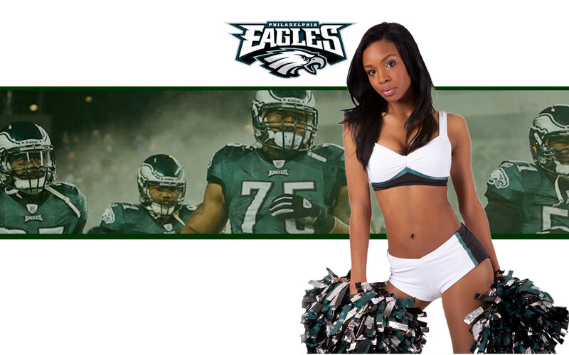 Cheerleader with Pom-poms — White, Dramatic, Photograph