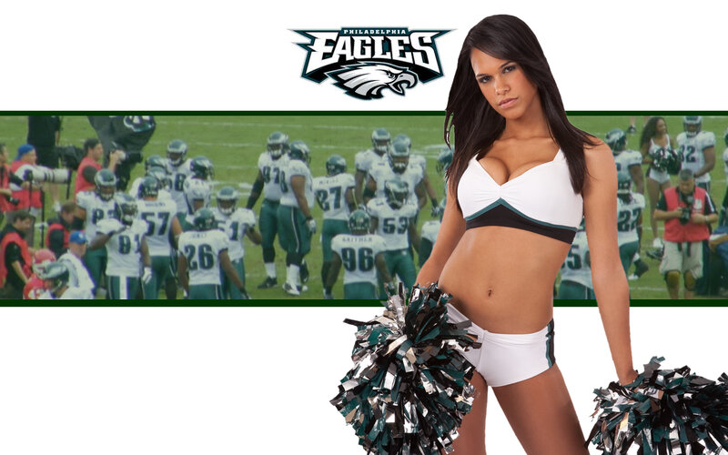 Cheerleader with Pom-poms — White