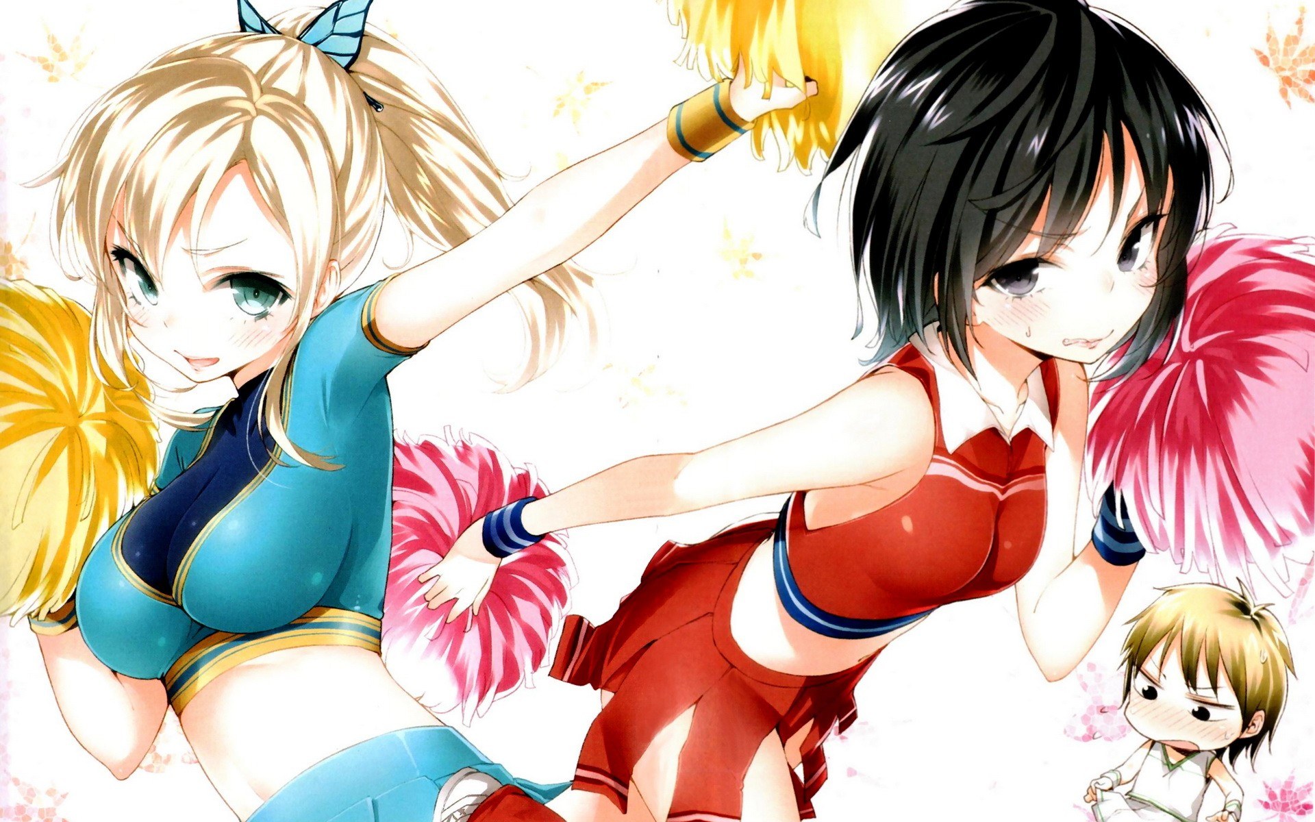 cheerleaders in action