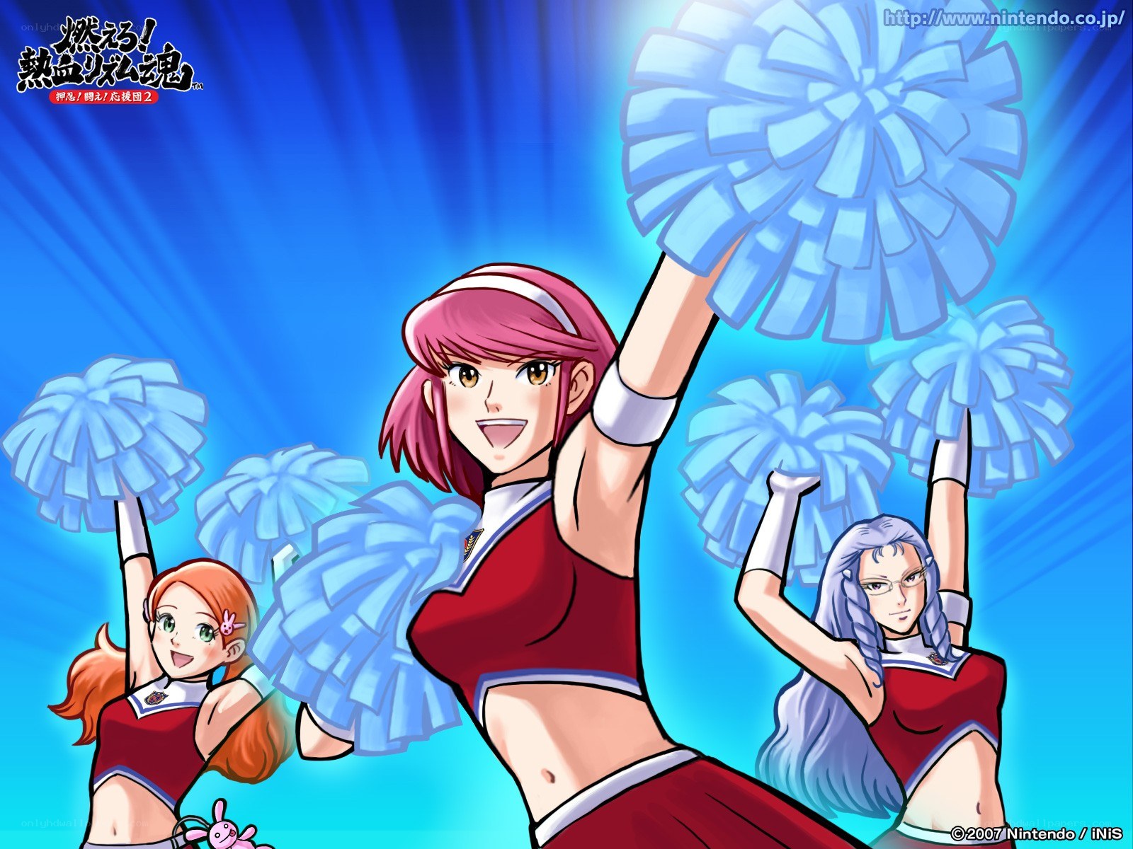 Cheerleaders in action