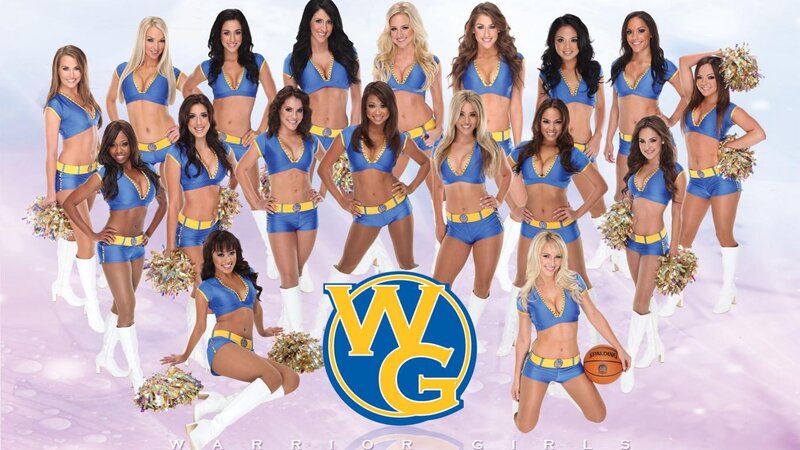 Cheerleaders in Blue Uniforms — Energetic
