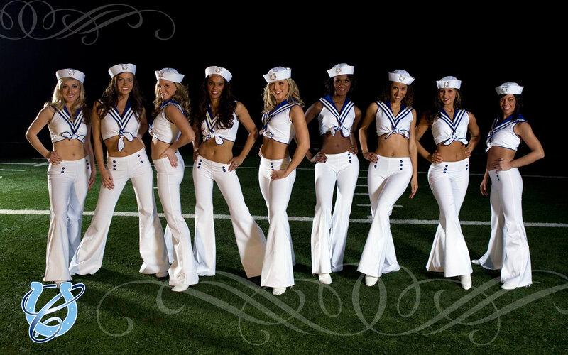 Cheerleaders in Sailor Outfits