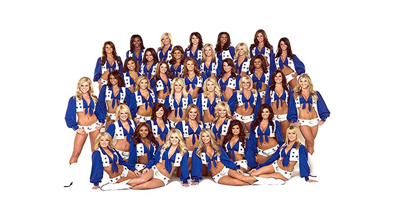 Cheerleaders in Uniform — Blue, Confident