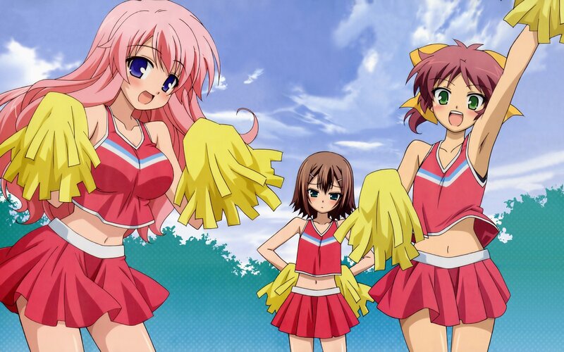 Cheerleaders in Uniform — Red, Energetic