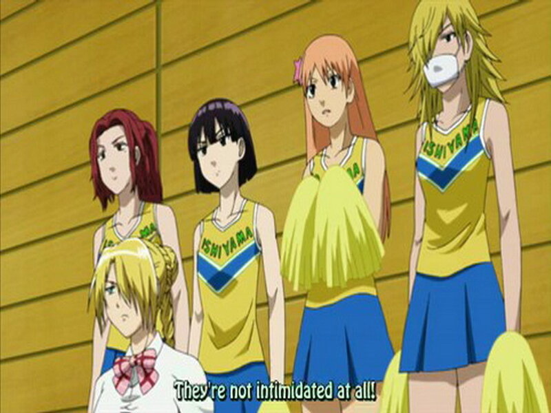 Cheerleaders in Uniform — Yellow