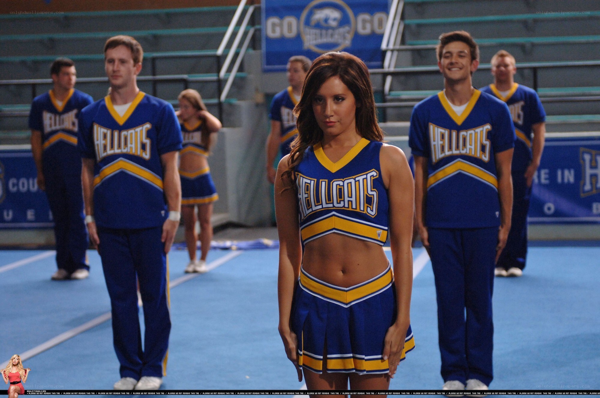 Cheerleaders in uniform