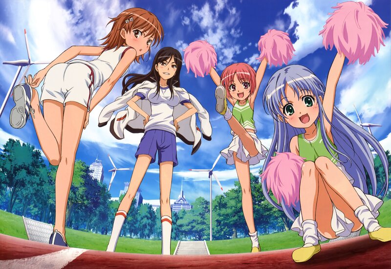 Cheerleaders on a Track