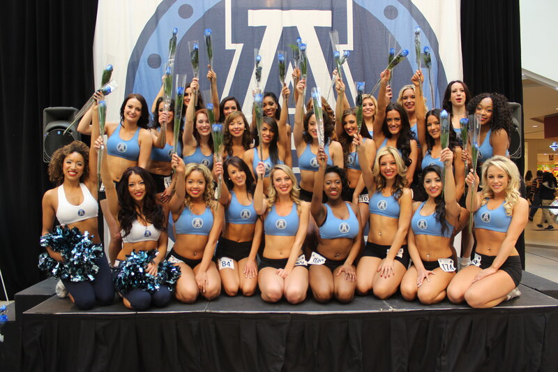 Cheerleaders on Stage