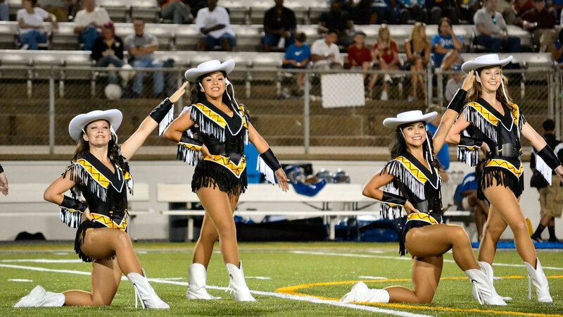 Cheerleaders Performing — Black