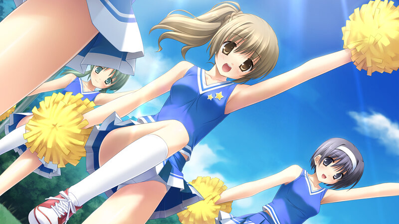 Cheerleaders Performing — Blue