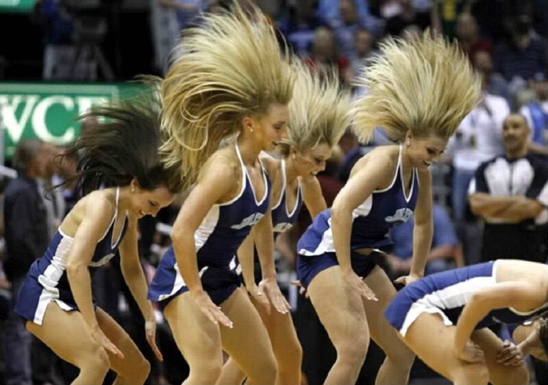 Cheerleaders Performing Dance