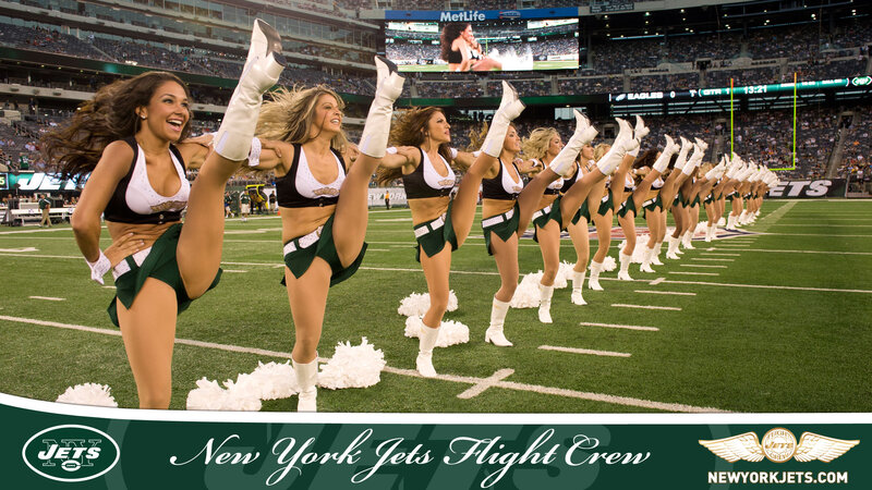 Cheerleaders Performing on Field — Green