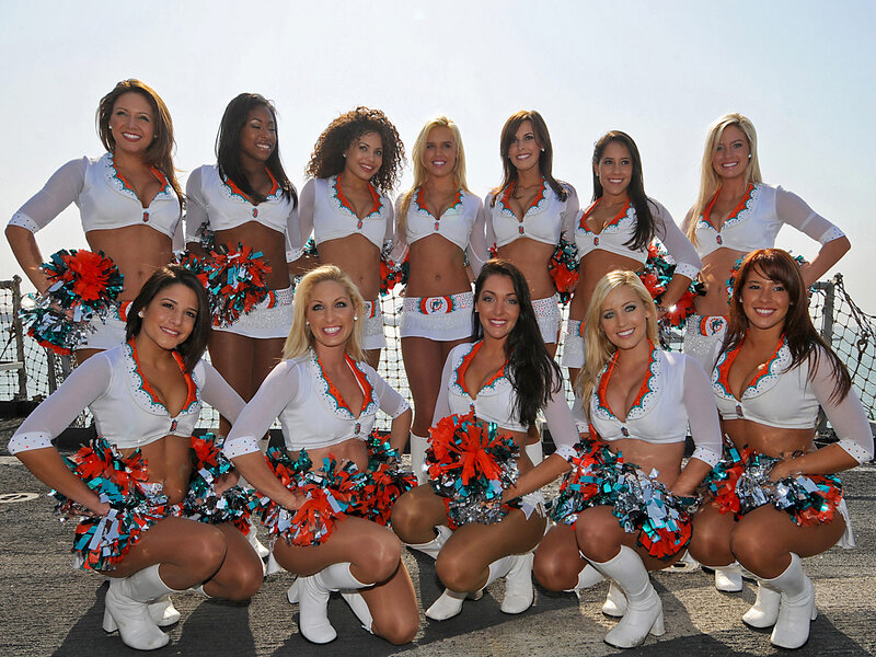 Cheerleaders Posing