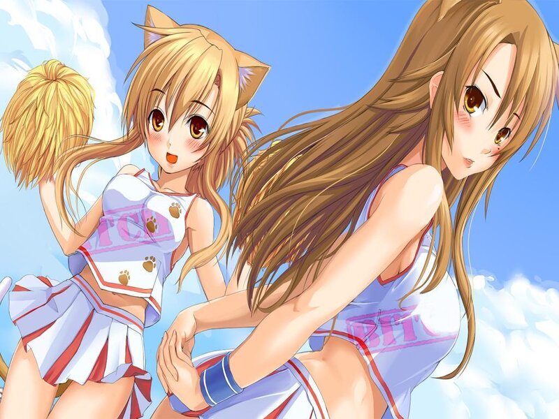 Cheerleaders with Cat Ears