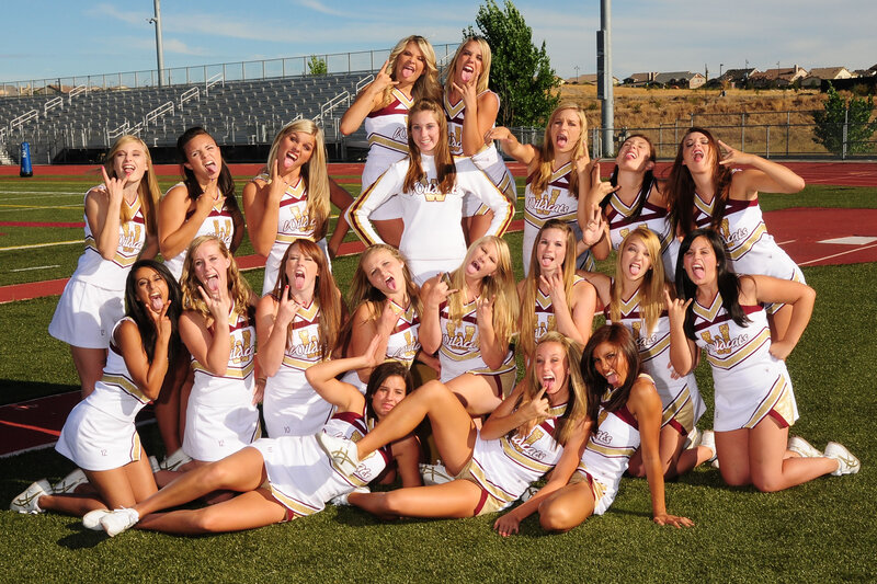 Cheerleading Team Posing