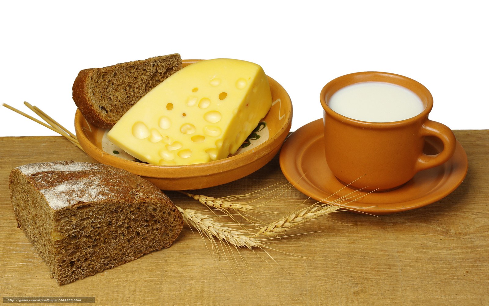 cheese and bread breakfast
