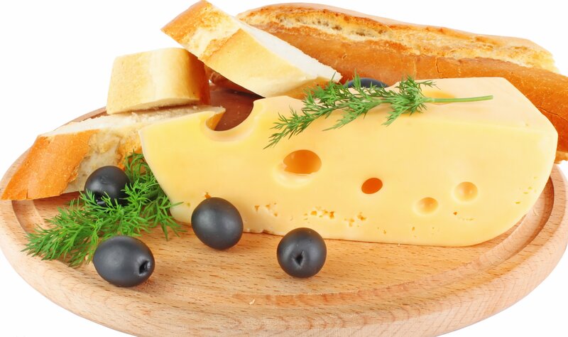 cheese and bread platter