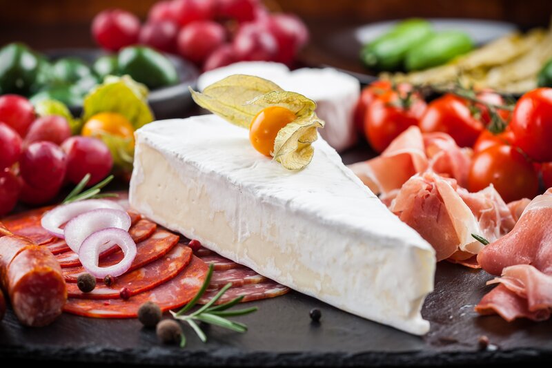 Cheese and Charcuterie Board — White