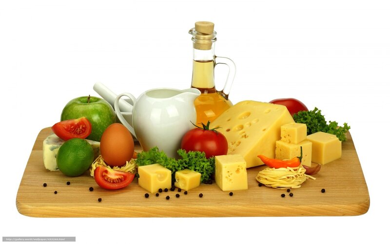 Cheese and fresh ingredients