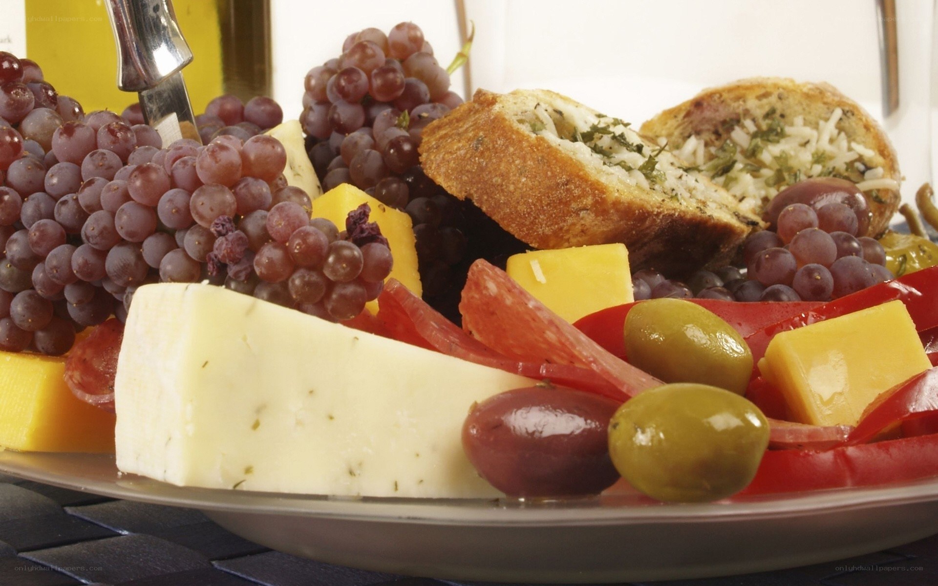 cheese and fruit platter