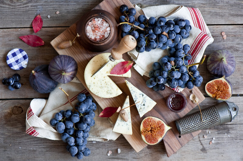 cheese and fruit platter