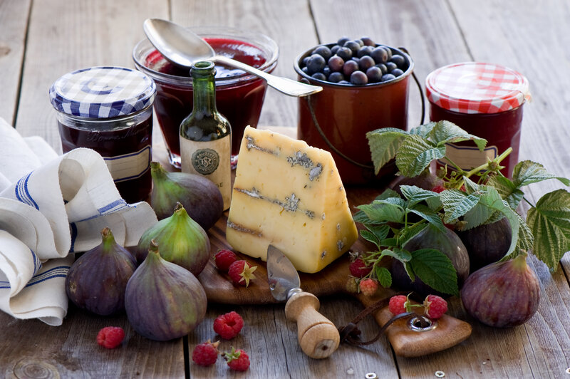 Cheese and Fruit Platter — Brown, Rustic, Afternoon