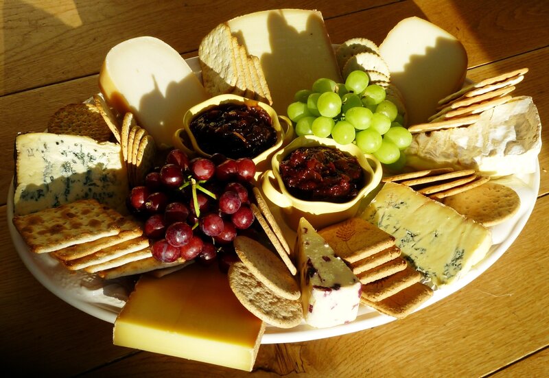 cheese and fruit platter