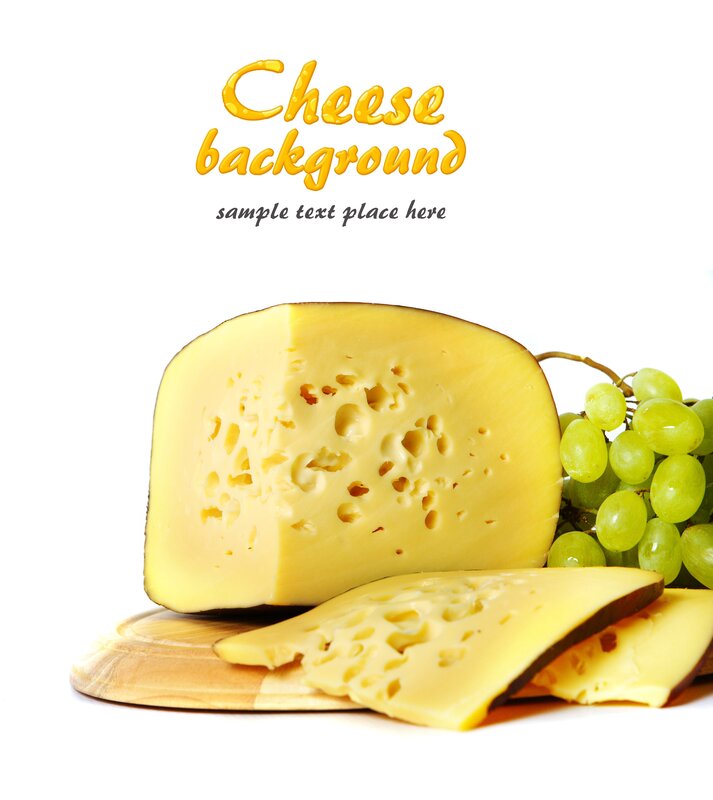 cheese and grapes background