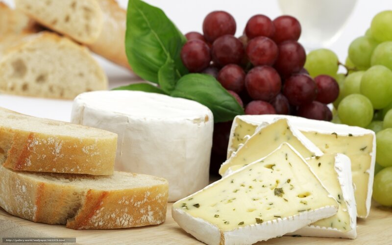 Cheese and Grapes Platter — White