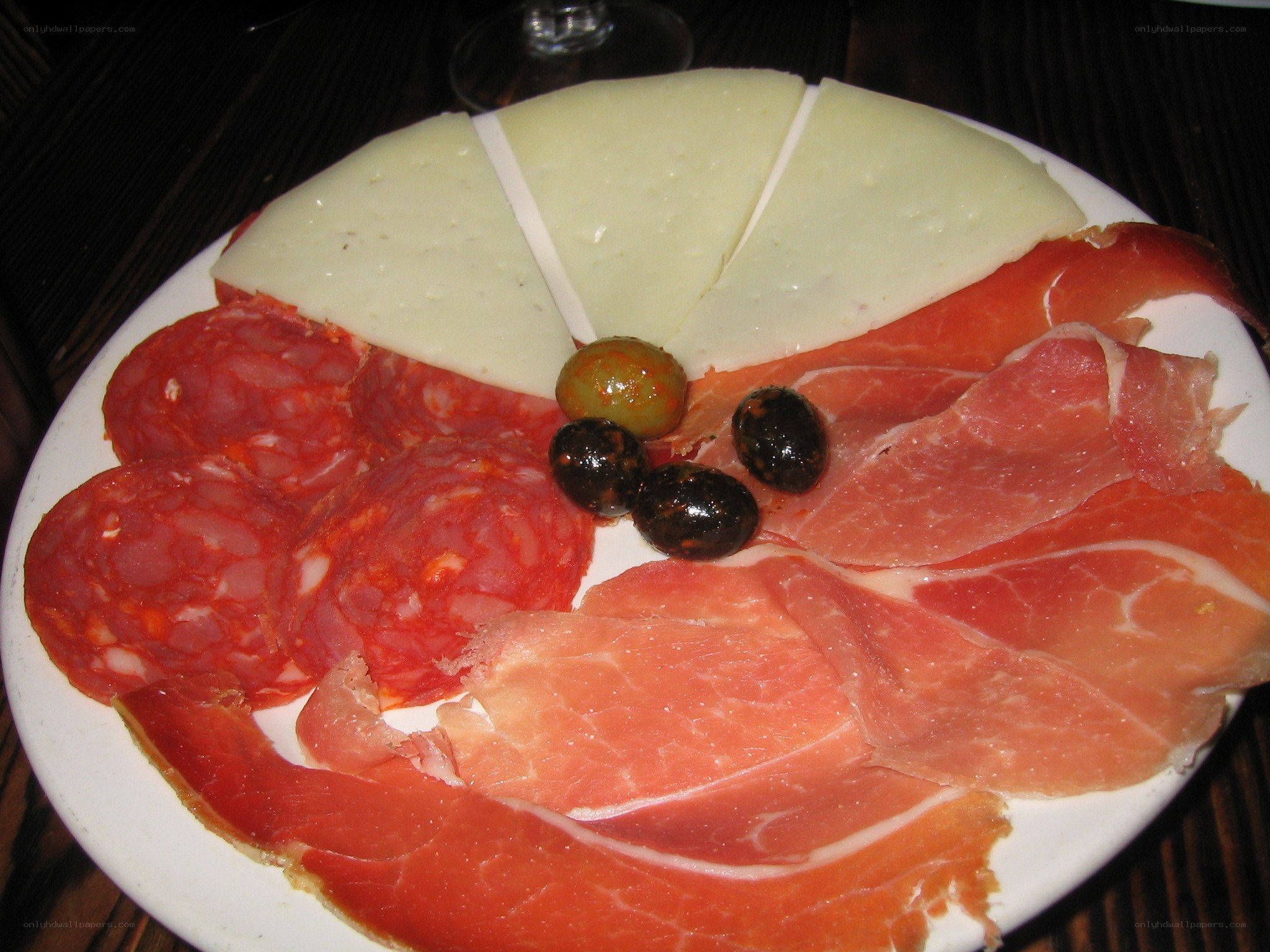 cheese and meat platter