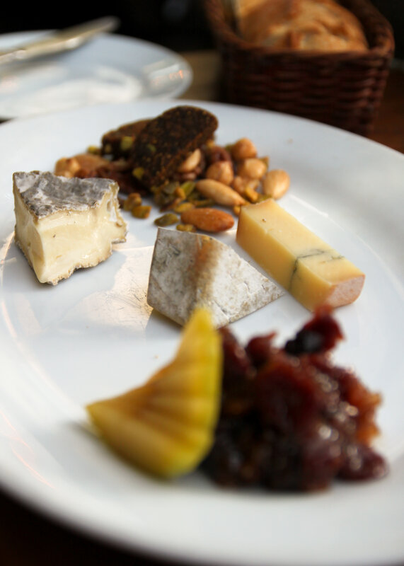 cheese and nut platter