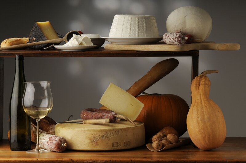 Cheese and Wine Display